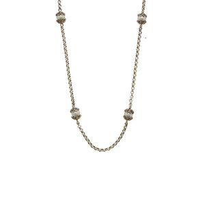 Konstantino Silver Pearl Toggle Necklace